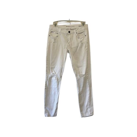Special A Ankle Skinny Jeans in White Denim, Size 9 - Picture 2 of 10